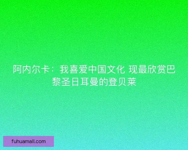 阿内尔卡：我喜爱中国文化 现最欣赏巴黎圣日耳曼的登贝莱
